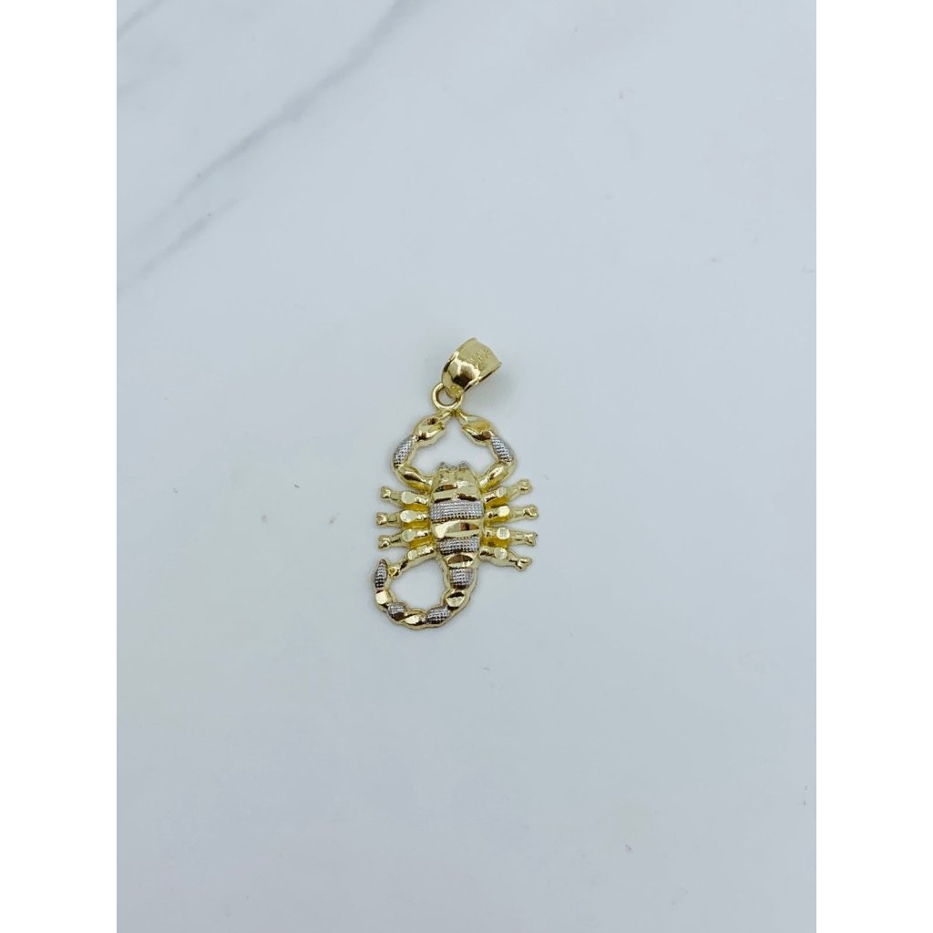 Real 10k Gold Pendant Scorpion